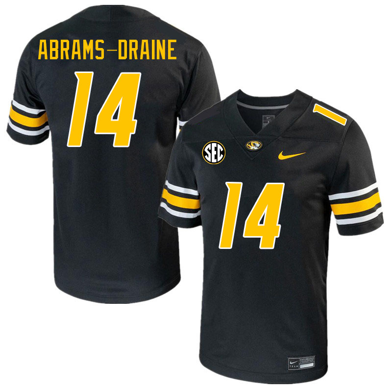 Men #14 Kris Abrams-Draine Missouri Tigers College 2023 Football Stitched Jerseys Sale-Black - Click Image to Close